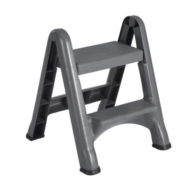 2-Step Wide Plastic Step Stool from Mazaya