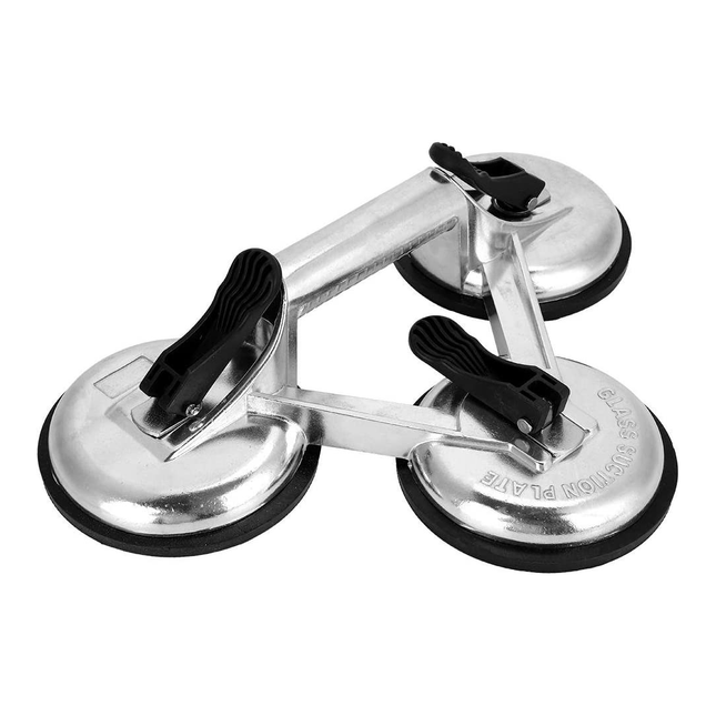 شفاطة زجاج ثلاثية حمالة زجاج ستانلس