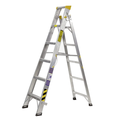 سلم المنيوم مزدوج من مزايا ثقيل عدة اطوال