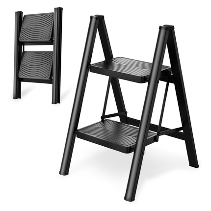 سلم درجة عريضة 2 درجة بلاستيك من مزايا