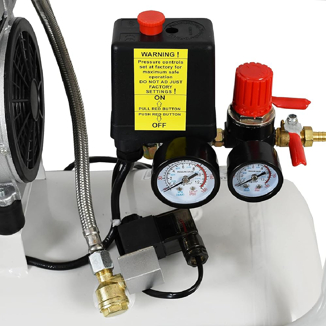 Compressor 30 Liter 30-liter silent compressor, single head – Amman Hardware stores