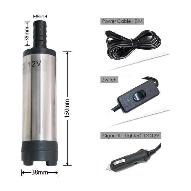 مضخة ديزل اوبتموس 12/24 فولت