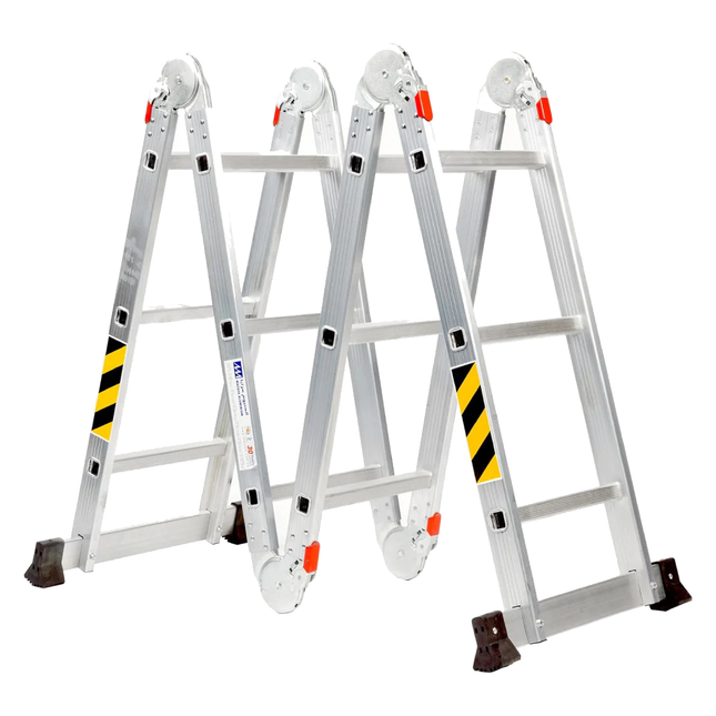 سلم المنيوم متعدد الاستخدام ثقيل من مزايا عدة مقاسات