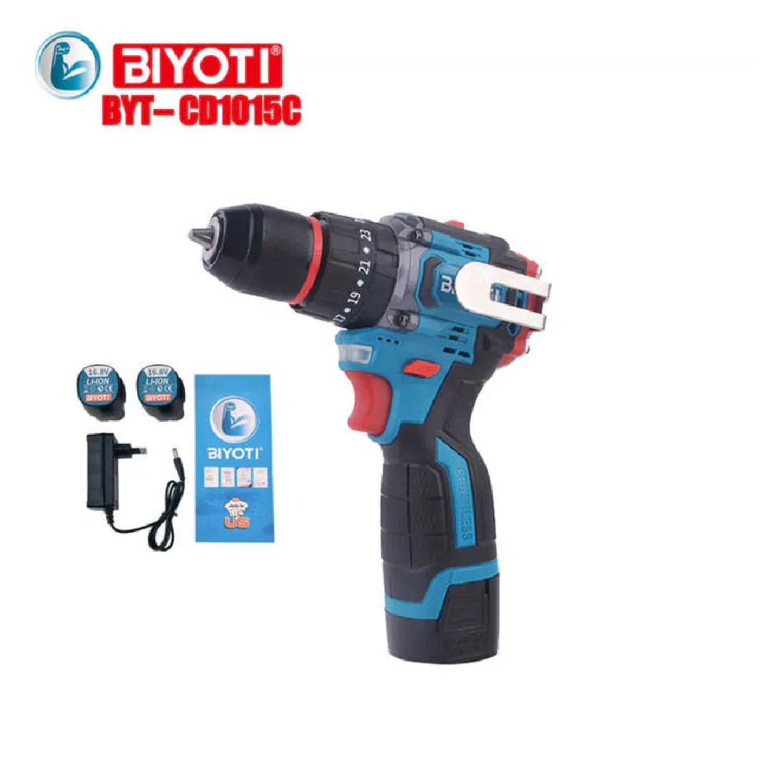درل شحن16.8فولت برشلس BYT-CD1015 | BIYOTI درل شحن16.8فولت برشلس BYT-CD1015 | BIYOTI