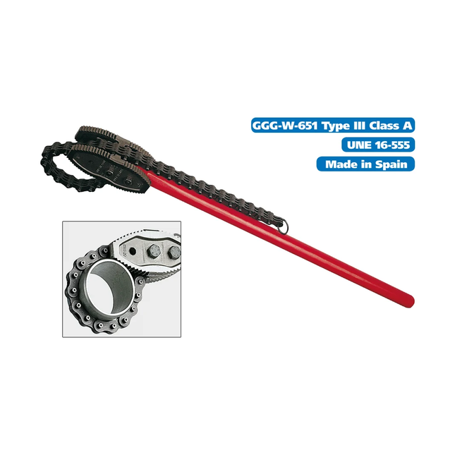 مفتاح مواسير جنزير عدة مقاسات