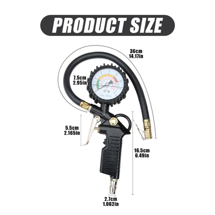 ساعة نفخ و عيار بناشر ساعة مؤشر