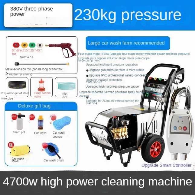 ماكنة غسيل صناعي 3 فاز استانلس 1180