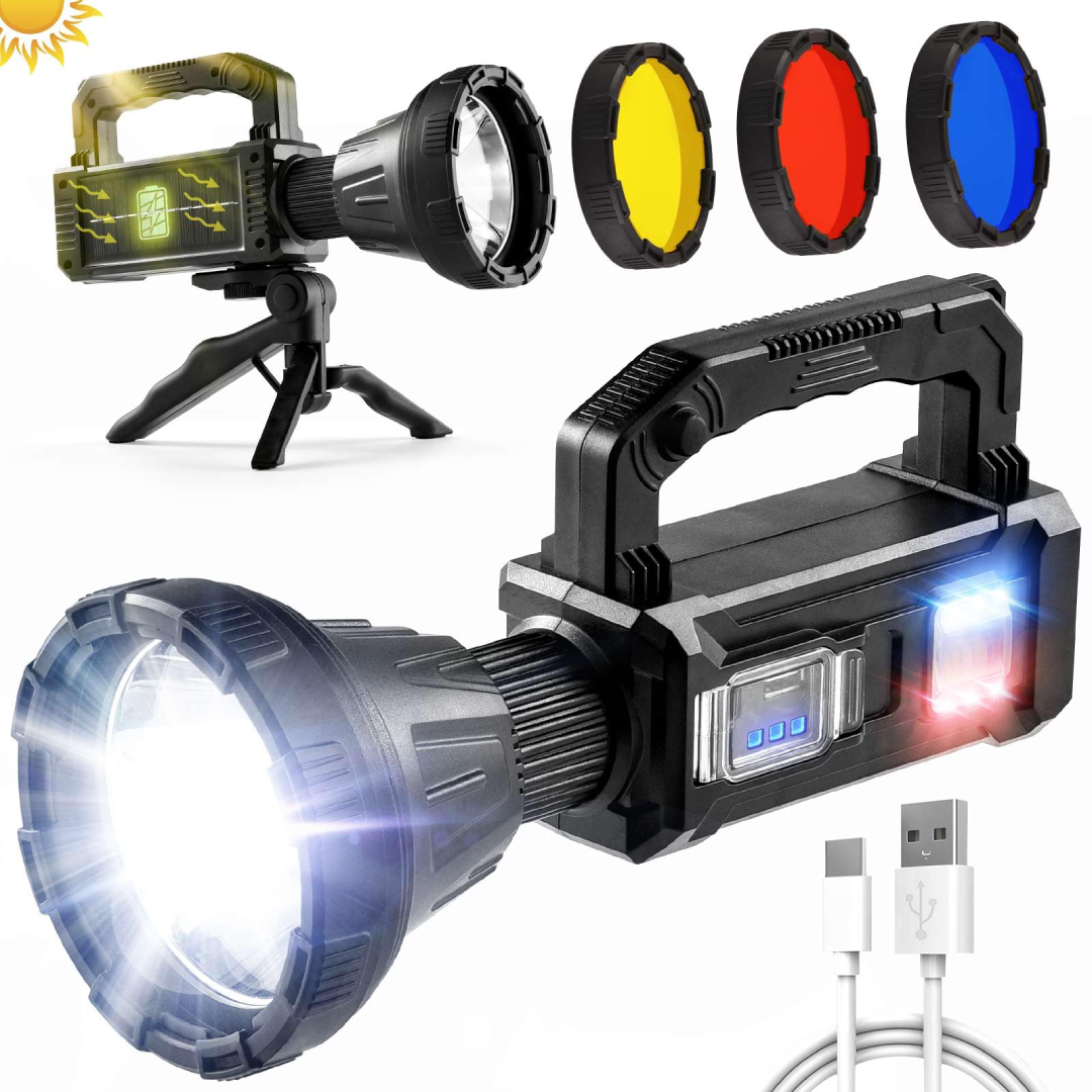 كشاف طوارىء متعدد الاستخدامات شحن طاقة شمسية | كشاف طوارىء متعدد الاستخدامات شحن طاقة شمسية |