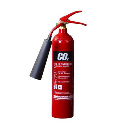 CO2 fire extinguisher, 2 kg capacity 