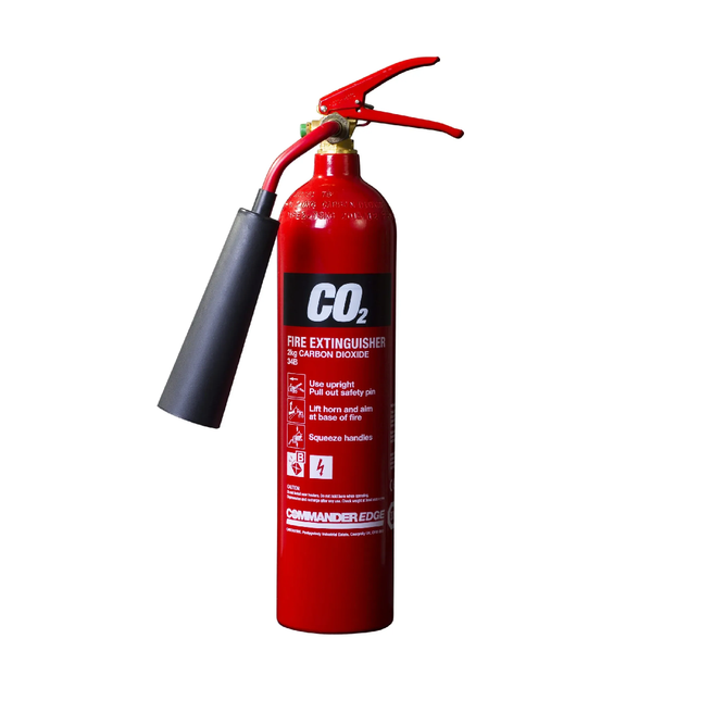 CO2 fire extinguisher, 2 kg capacity 