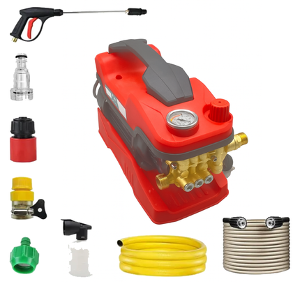 مضخة غسيل سيارات ضغط عالي 90بار بربيش 10متر