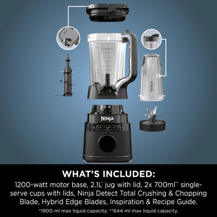 خلاط نينجا Detect Power Blender Pro 2 في 1 موديل TB301ME | 1200 واط