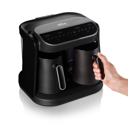 ماكنة صنع القهوة التركية Grandio Duo من ارزوم اوكا Silver