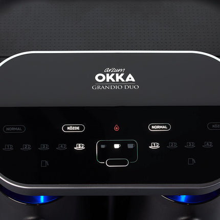 ماكنة صنع القهوة التركية Grandio Duo من ارزوم اوكا Silver