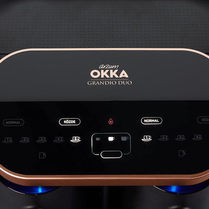 ماكنة صنع القهوة التركية Grandio Duo من ارزوم اوكا - Bronze OK007