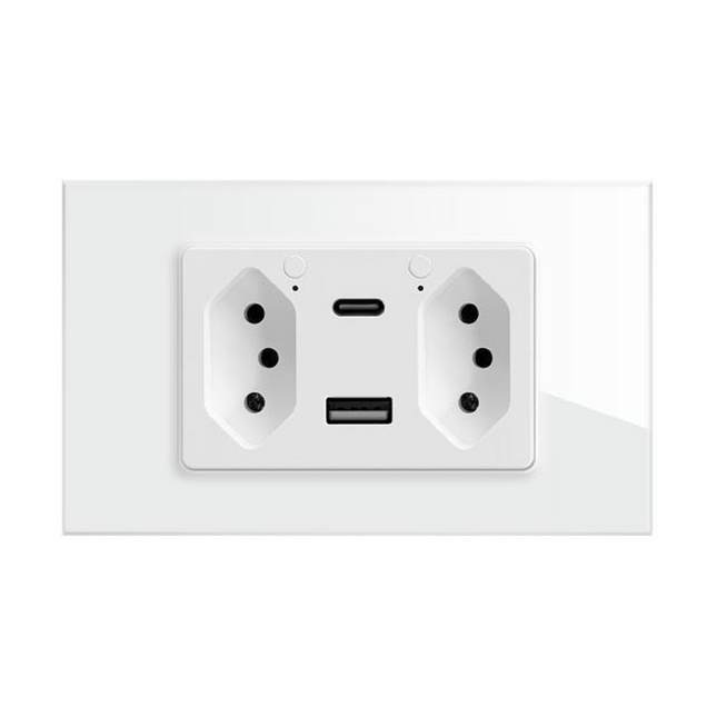 Smart Wall Socket with Phone Charging Ports | Tuya