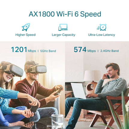 تي بي لينك موسع نطاق الواي فاي الموصول بالحائط | TP-Link AX1800 RE605X