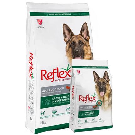 Reflex Adult Dog Food With Lamb, Rice & Vegetable 15 kg