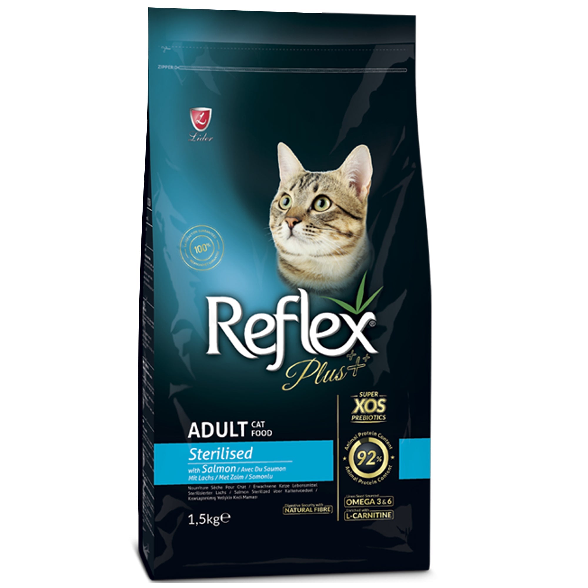 Reflex Plus Sterilised Adult Cat Food with Salmon 1.5kg |
