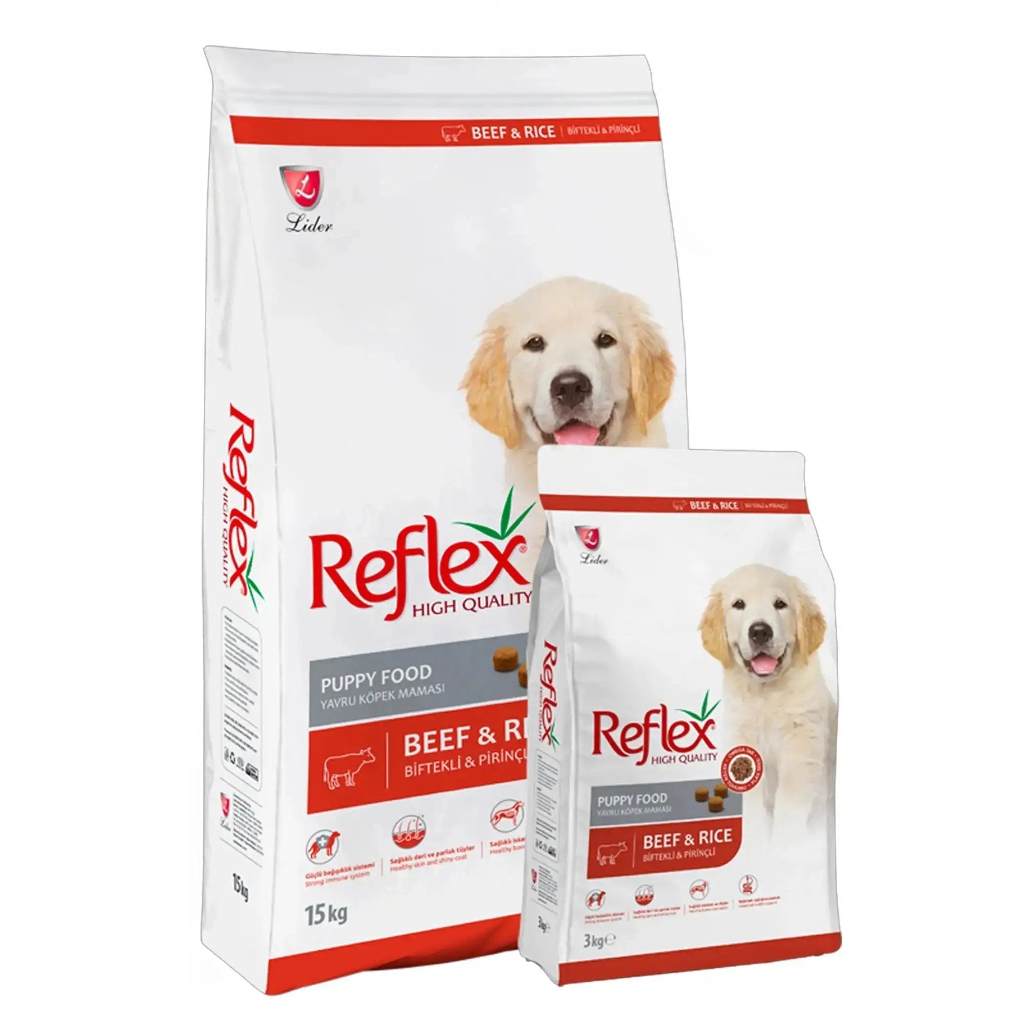 Reflex Puppy Food with Beef & Rice 3KG |
