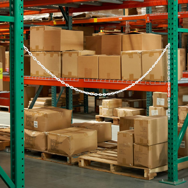 جنزير بلاستيك ابيض 6 ملم