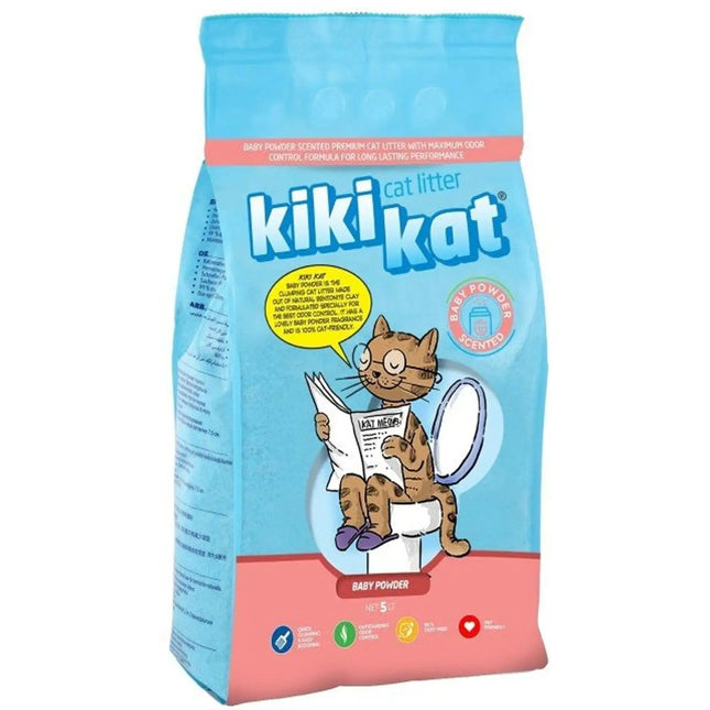 Kiki Kat Cat Litter – Baby Powder 10L