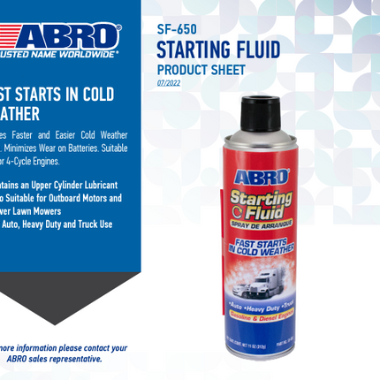 سائل بدء التشغيل من ابرو ABRO