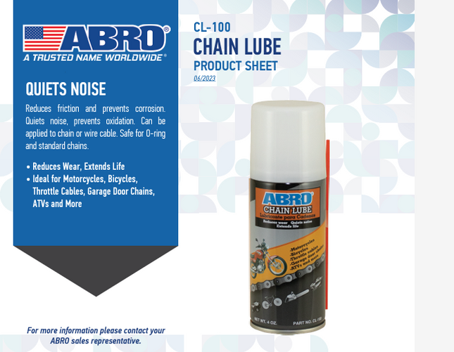 زيت تشحيم الجنزير من ابرو ABRO