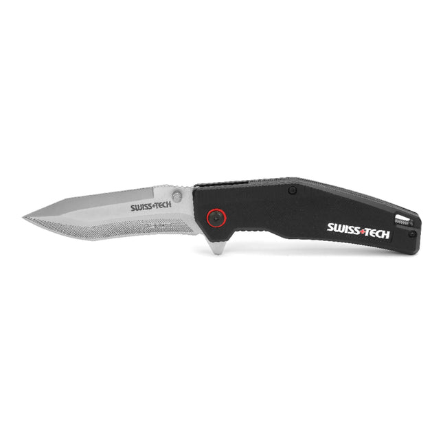 Swiss Tech Black Folding Knife (ST012001)