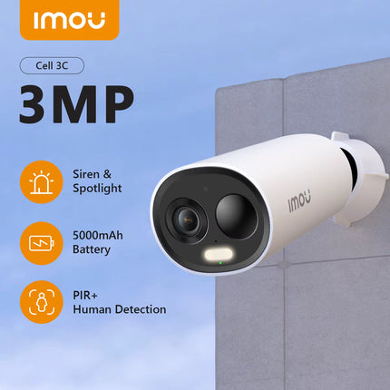 IMOU Cell3C - 3MP Smart Outdoor Solar-Powered Security Camera