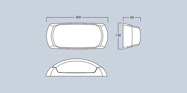 مصباح حائط فوماجالي-أبيض 30 سم