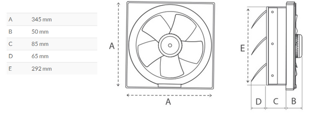 شفاط هواء شامي 10 إنش