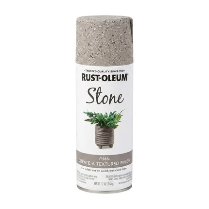 بخاخ دهان بملمس الحجر الطبيعي (Stone) لون حصى رمادي وزن ٣٤٠ جرام من رست أوليوم