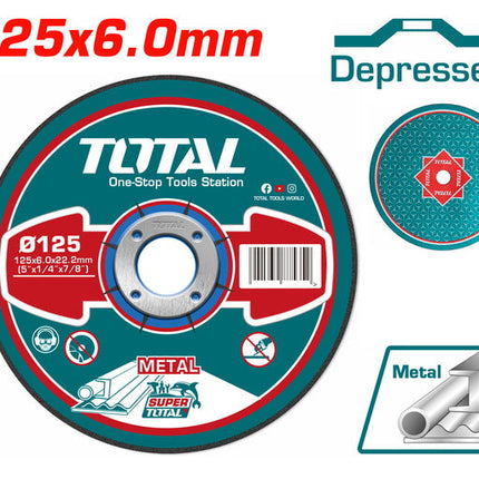 قرص جلخ معدني TOTAL 125×6مم – TAC2231251