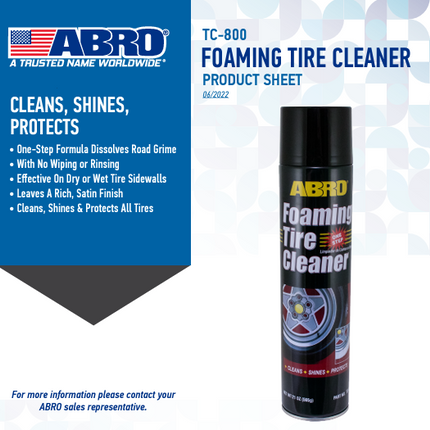 منظف إطارات رغوي سريع المفعول من ابرو ABR0