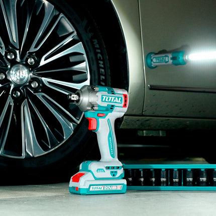 Total 20V 2-Piece Charging Kit - Brushless Drill & Impact Wrench with 2 Batteries (TCKLI20286)