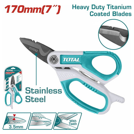 مقص إلكترونيات 7 إنش   Total THES051708