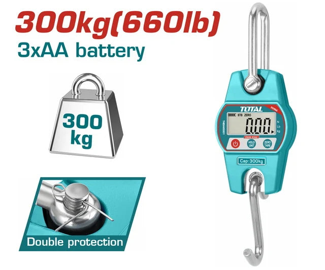 Total THESA63001 300kg Digital Hanging Scale
