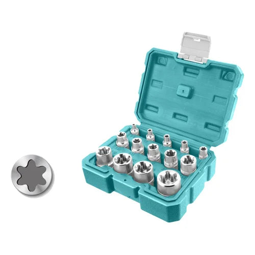Total THKTETS0114 14-Piece Star Bit Socket Set