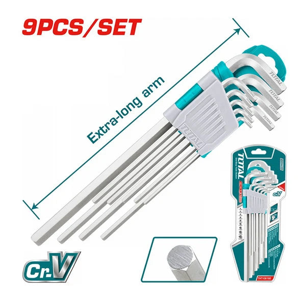 9 Pieces Hex Key Set Total THT106192