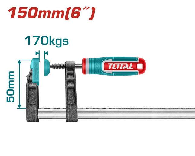 Total THT1320501 Carpenters Clamp 50×150 mm