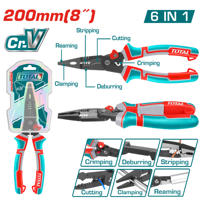Multi-Function Plier – 8 Inch Total THTMF286