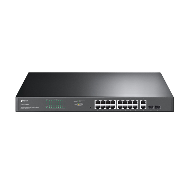 مفتاح تي بي لينك الذكي السهل ذو 18 منفذ جيجابت / TL-SG1218MPE