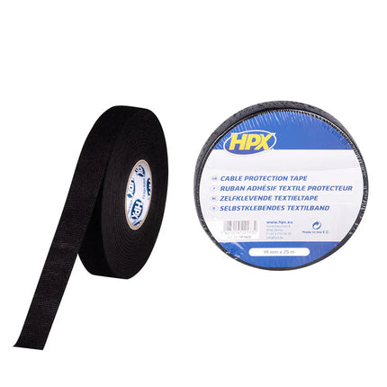5 x Black 19mm x 25m HPX Wire Insulating Tape
