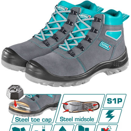TOTAL Chamois Safety Boots S1P Steel Toe | TSP201S1P