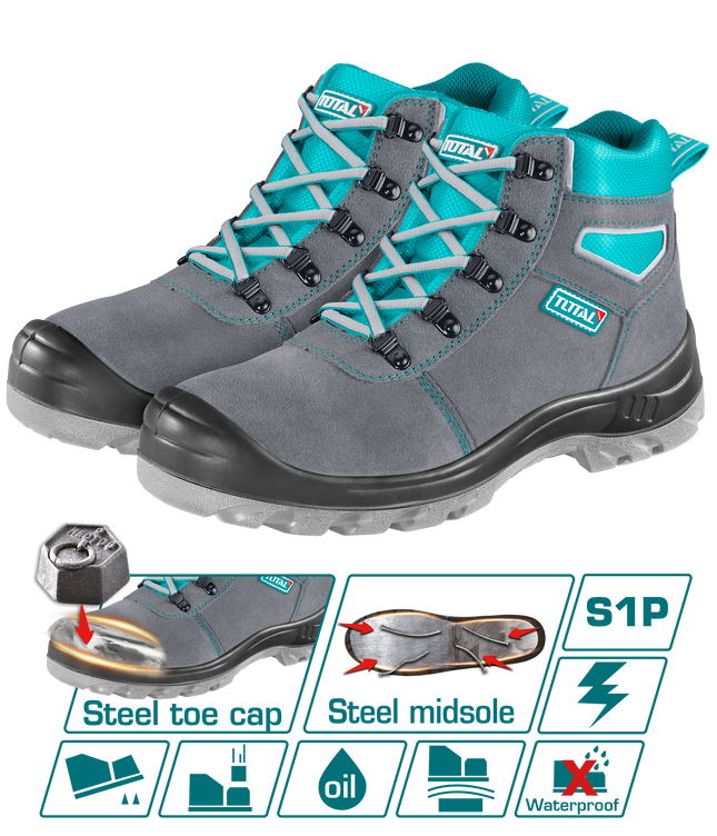 TOTAL Chamois Safety Boots S1P Steel Toe | TSP201S1P