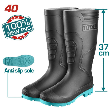 جزمة مطر 40 PVC خام 100% - توتال