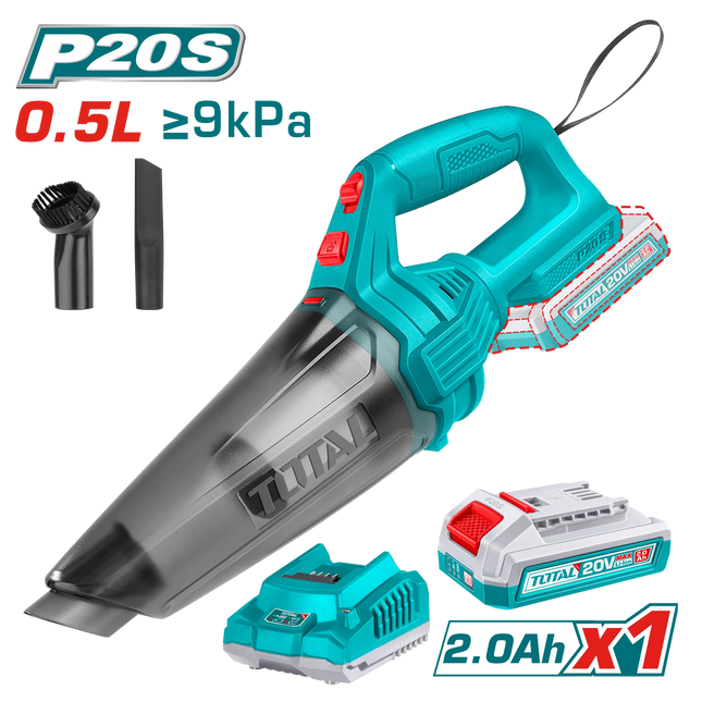 20V Cordless Vacuum Cleaner with 2Ah Battery Total TVLI20126