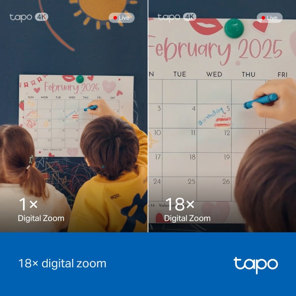 كاميرا بدقة 8 ميجا بكسل وايفاي متحركة داخلي | Tapo.C260 | Tapo كاميرا بدقة 8 ميجا بكسل وايفاي متحركة داخلي | Tapo.C260 | Tapo