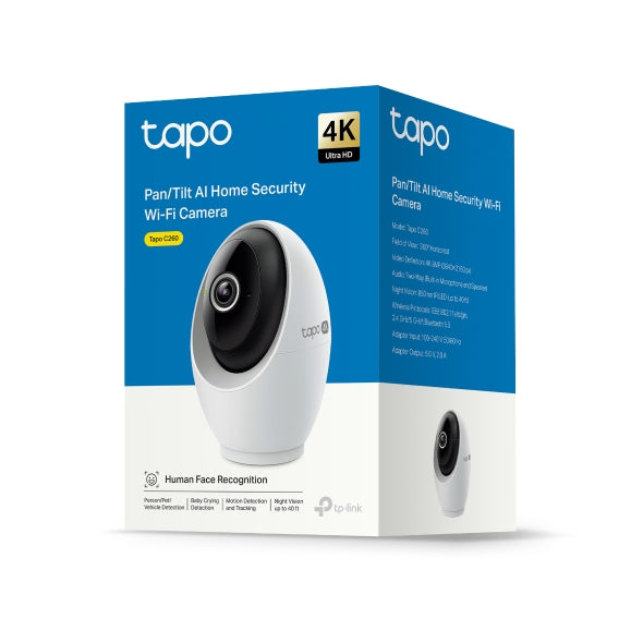كاميرا بدقة 8 ميجا بكسل وايفاي متحركة داخلي | Tapo.C260 | Tapo كاميرا بدقة 8 ميجا بكسل وايفاي متحركة داخلي | Tapo.C260 | Tapo